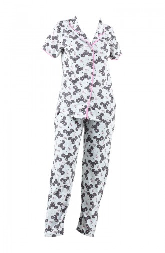 Grau Pyjama 2536-01