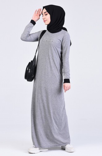 Robe Hijab Gris Foncé 0506-06