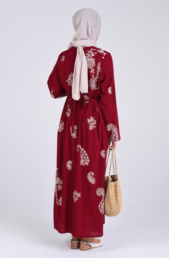 Robe Hijab Bordeaux 0044-05