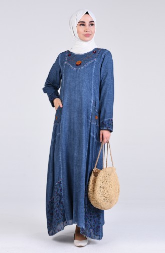 Robe Hijab Indigo 9595-01