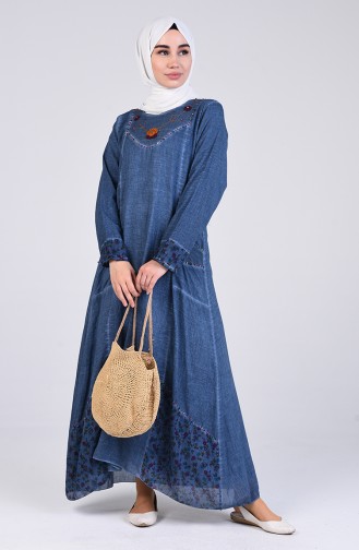 Robe Hijab Indigo 9595-01