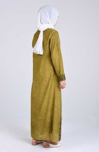 Robe Hijab Vert huile 9595-03