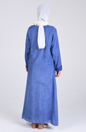 فستان أزرق كحلي 9595-07
