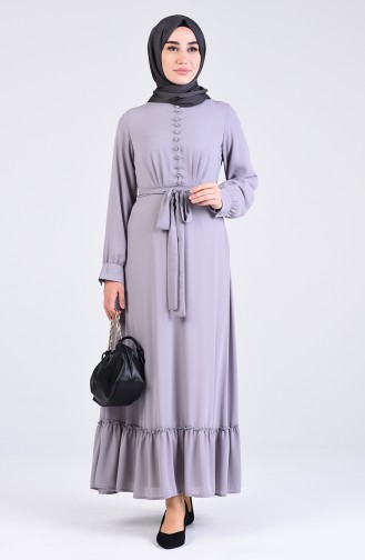 فستان رمادي 3063-01