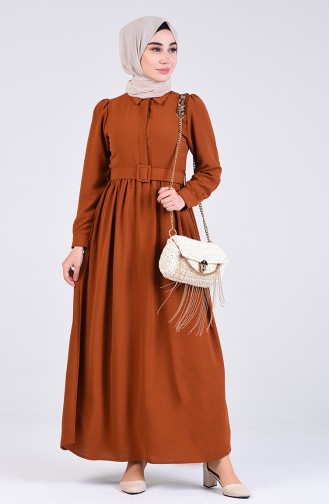Tan Hijab Dress 5644-02