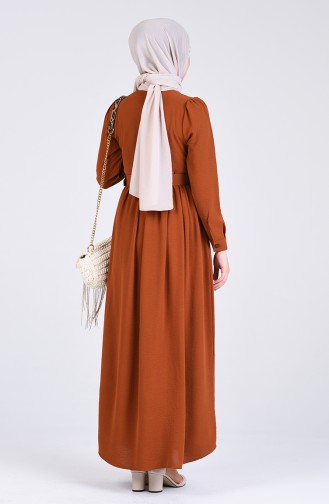 Tan Hijab Dress 5644-02