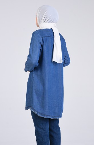 Jeansblau Tunikas 2029-01