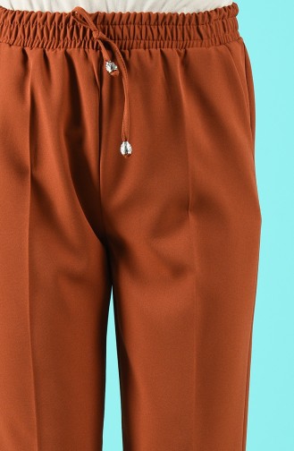 Pants with Elastic waist Pockets 4105-01 Tile 4105-01