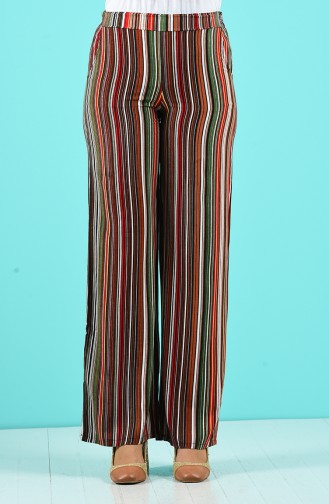 Pantalon Couleur brique 1190-12