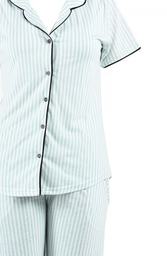Wassergrün Pyjama 2538-01