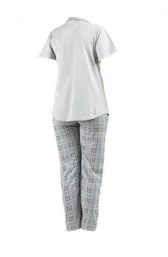Grau Pyjama 2541-01