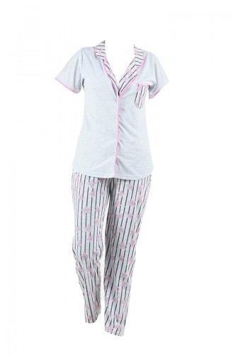 Grau Pyjama 2542-01