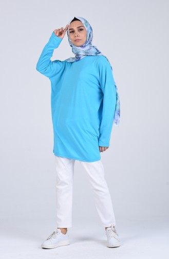 Sweatshirt Turquoise 8135-09