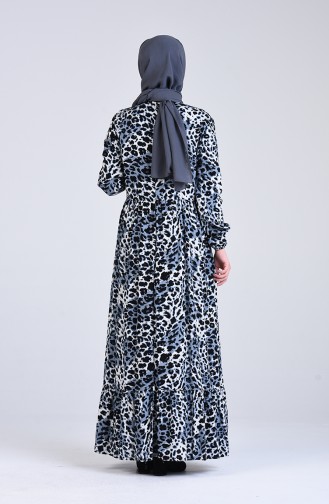 Robe Hijab Bleu Marine 0090-01