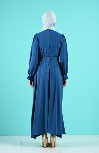 فستان نيلي 12045-02