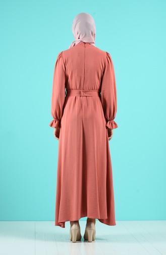 Robe Hijab Rose Pâle 12045-05