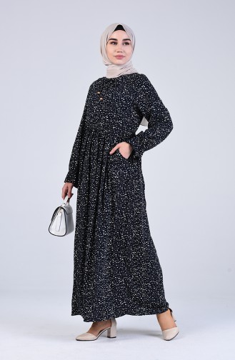 Robe Hijab Bleu Marine 8080-02
