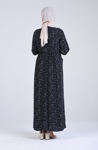 Robe Hijab Bleu Marine 8080-02