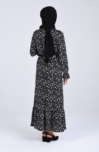 White Hijab Dress 7011-02