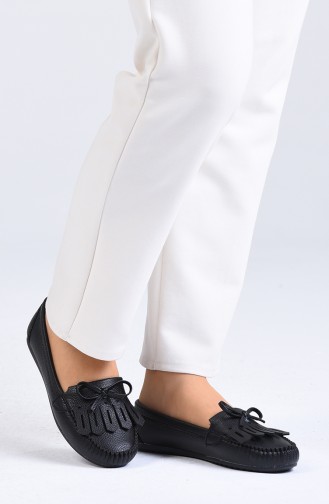 Black Woman Flat Shoe 0126-06