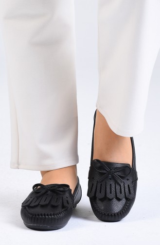 Black Woman Flat Shoe 0126-06