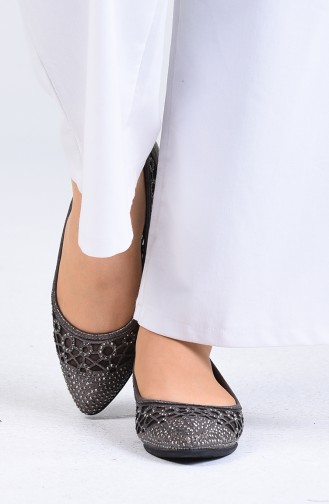 Ballerine Pour Femme Platine 1002-03