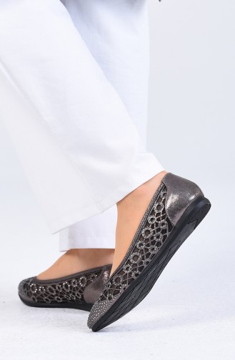 Ballerine Pour Femme Platine 1002-03