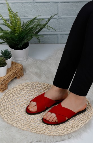 Red Summer slippers 0002-02