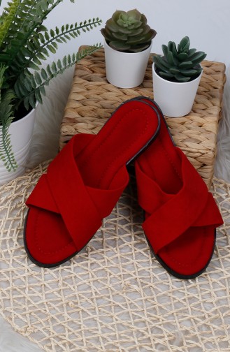 Red Summer slippers 0002-02