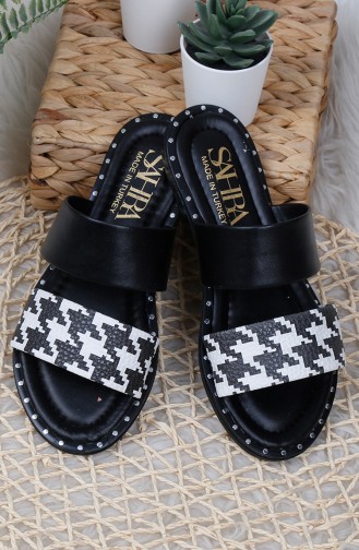 Black Women`s House Slippers 0003-11