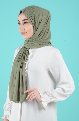 Fitilli Penye Şal 13171-04 Haki