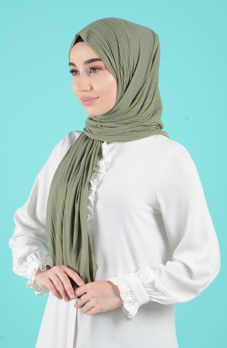 Fitilli Penye Şal 13171-04 Haki