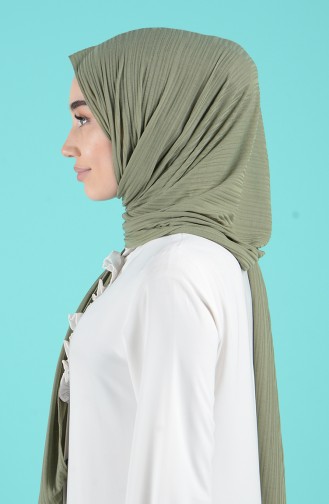Fitilli Penye Şal 13171-04 Haki
