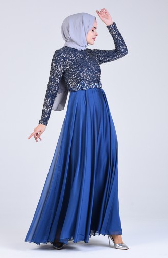 Habillé Hijab Indigo 52774-01