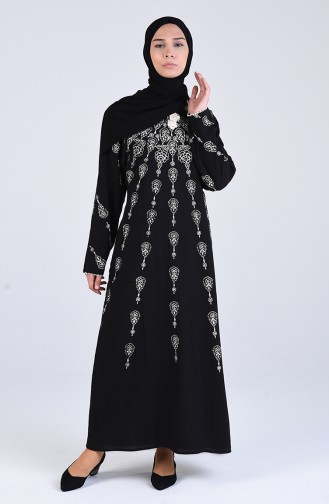 Robe Hijab Noir 1818-03