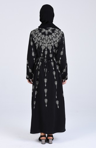 Robe Hijab Noir 1818-03