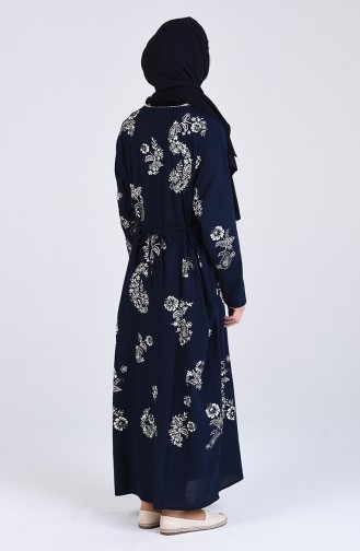 Robe Hijab Bleu Marine 2424-02