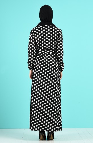 Polka Dot Dress 0373-01 Black 0373-01