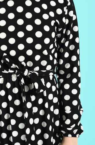 Polka Dot Dress 0373-01 Black 0373-01