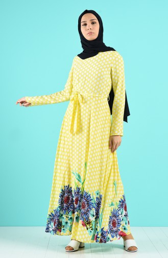 Yellow İslamitische Jurk 20Y3034301C-02