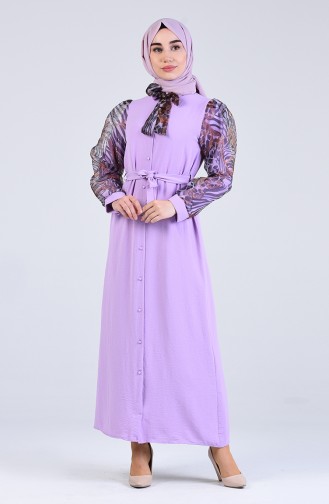Lila Hijab Kleider 2070-04