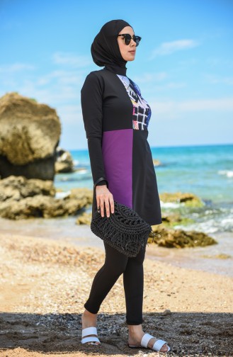 Black Modest Swimwear 20113-03