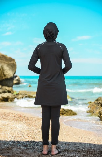 Black Swimsuit Hijab 20115-04