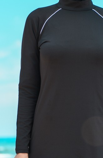 Black Modest Swimwear 20115-04