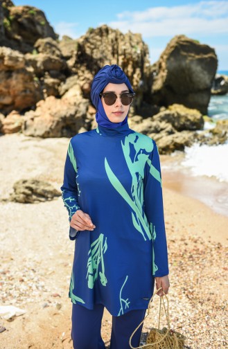 Indigo Swimsuit Hijab 20132-03