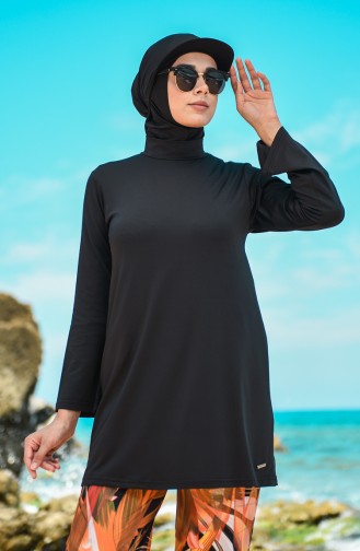 Maillot de Bain Hijab Noir 20187-02