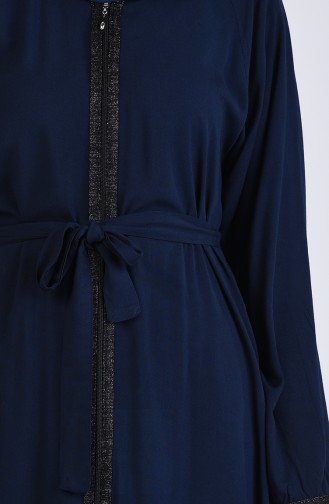 Navy Blue Abaya 4037-01