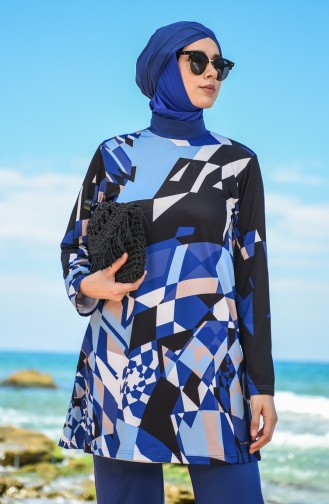 Maillot de Bain Hijab Indigo 201131-02