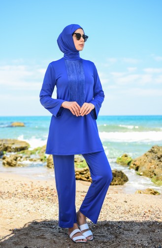 Saxon blue Swimsuit Hijab 20133-01
