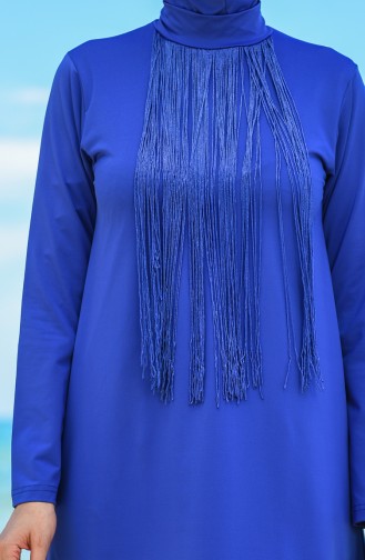 Saks-Blau Hijab Badeanzug 20133-01